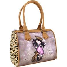 Santoro London Gorjuss-Bolso de Mano Gorjuss Leopardo (28 x 22 x 13 cm)