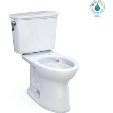 Toilets Toto Drake 28 3/8" Transitional Two-Piece 1.28 GPF Single Flush Elongated Toilet 10" Rough-In, CST786CEFG.10#01