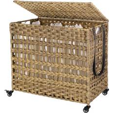 Laundry Songmics Handwoven Laundry Hamper, Laundry Basket