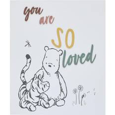 Beige Interior Decorating Disney Classic Winnie The Pooh and Tigger 'You Are So Loved' Wood