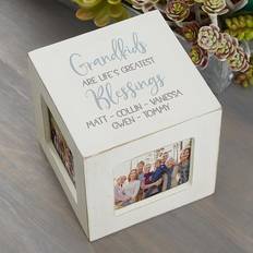 Posters Grandkids Personalized Photo Cube In White