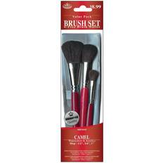 Silver Brushes Royal & Langnickel Camel Value Pack Brush Set, 3/Pkg