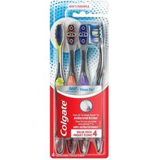 Toothbrushes Colgate 360 Total Advanced Floss-Tip Manual Toothbrush with Cheek