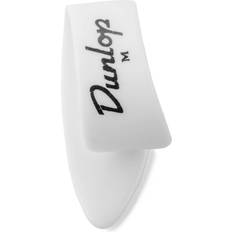 Cheap Picks Dunlop Plastic Guitar Thumbpicks, Medium, White, 12-Pack