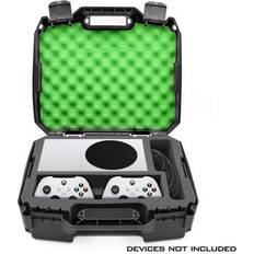 Protection & Storage Hard Shell Travel Case Compatible with Series S Console, Controllers, Games Other Accessories