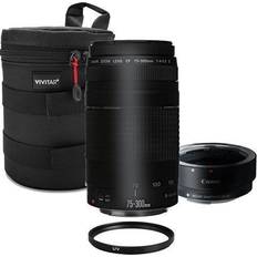 Canon m200 EF 75-300mm f/4.0-5.6 III Lens with EF-M Adapter Canon EOS M50 M200