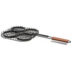 The Companion Group Charcoal Nonstick Hamburger Grilling Basket 2-Pack