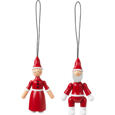 Kay Bojesen Santa Claus And Santa Claus Christmas Tree Ornament 10cm 2pcs