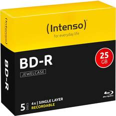 Bd r 25gb Intenso 5 x BD-R 25 GB 4x cd-levyjä