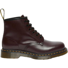 Herren - Rot Stiefeletten Dr. Martens 101 Smooth - Burgundy