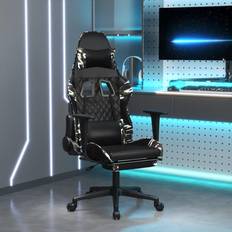 Oui Chaises de jeu vente vidaXL Chaise gaming de massage repose-pied Noir&Camouflage SimilicuirChaise Gamer Siège Gaming Fauteuil Gamer