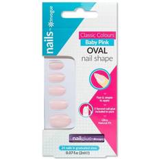 Classic Oval Nails Baby Pink 24 pcs + 2