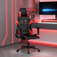 Gamingstolar vidaXL Gamingstol med massage svart och röd konstläder