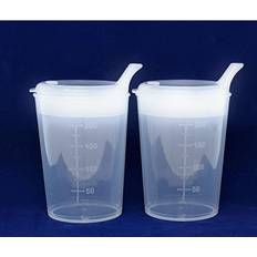 Auslaufsichere Becher reduziert x2 Adult Convalescent Drinking Feeding Cup Beaker with 12X10mm Lip Spout (200ML)