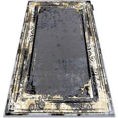 RUGSX Modern de luxe carpet 628 ornament Grey, Gold