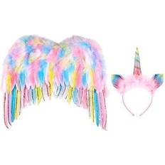 Souza Unicorn Wings with Tiara Rainbow