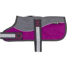 Outhwaite Refl Grey/Raspberry Padded Harness Coat w/o collar