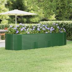 vidaXL Letto Giardino Acciaio Verniciato a Polvere 322x100x68 cm