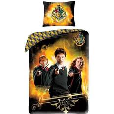 Harry potter sengetøj Licens Harry Potter sengetøj - 140x200 - Harry, Ron Hermione 140x200cm