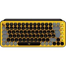 Amarillo Teclados Logitech POP Keys Wireless Mechanical Keyboard With Emoji Keys - Amarillo