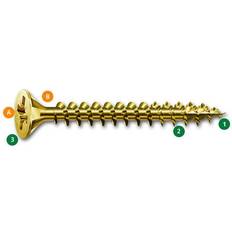 Spax Pz Countersunk Yellox Screws 100Stk.