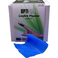 Førstehjælp Opti-Safe Limfrit plaster, 5 meter 6cm, blå