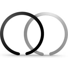 Magnetisk ring magsafe Tech-Protect Universel MagSafe Kompatibel Magnetisk Ring 2 Pack Sølv Sort