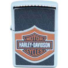 Feuerzeuge Zippo Harley Davidson Lighter Orange Logo