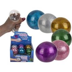 Squeeze toys Out of the blue Stress Relax Squeeze Glitter Boll 7cm