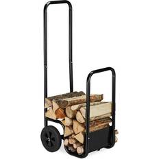 Brennholzkörbe Relaxdays Kerzen Kaminholzwagen 43 x 40 x 110 cm