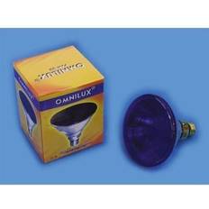 Omnilux PAR-38 Spotpære E27. Blå 80 W