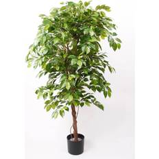 Med belysning Kunstige planter Emerald kunstigt figentræ Deluxe Kunstig plante