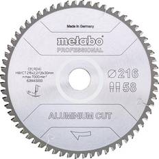 Sågklinga metabo 254 Metabo ALUMINIUM CUT PROFESSIONAL 628447000 Cirkelsågblad 254 x 30 x 2 mm Antal tänder (per tum) 72 1 st