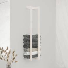 Holz Handtuchhalter vidaXL Rack White Wood Pine - White