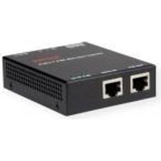 Roline 21.13.1202, Gigabit Ethernet, 10,100,1000 Mbit/s, IEEE 802.3af,IEEE 802.3at, 45 57 V, 90 W, 85 mm