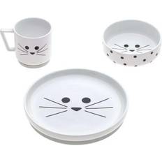 Grey Baby Dinnerware Lässig A set of porcelain dishes Little Chums Cat 3