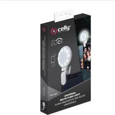 Illuminazioni per Studio Celly Click Light Flash per Selfie con 3 Tonalita' Taglia L Bianco