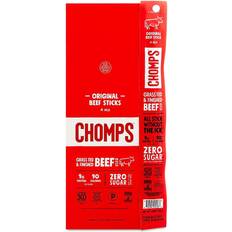 Snacks CHOMPS Grass-Fed Beef Sticks, Original 10 sticks