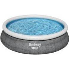 Bestway pool 457 Bestway Fast Set 57313, 9677 L, Indrammet pool, Grå, 22,4 kg