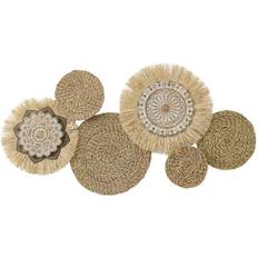 Naturel Décorations Murales Dkd Home Decor Natural Metal Fibre 127,6 66,7 Wall Decor