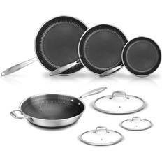 NutriChef 7-Piece Set Cookware Set with lid