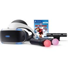 VR Headsets Sony Playstation VR Marvel's Iron Man VR Bundle, White: Playstation VR Headset, Camera, 2 Move Motion Controllers, Marvel's Iron Man VR Digital Code for PS4 PS5