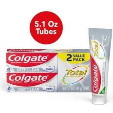 Dental Care Colgate Total Deep Clean Toothpaste Mint Fluoride Toothpaste 5.1 Oz Tube