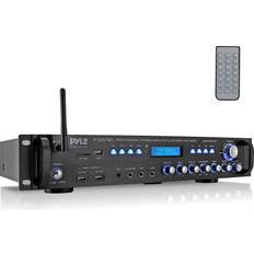 Amplifiers & Receivers Pyle 3000 Watt Pro Home Audio Multi Channel Bluetooth Hybrid Amplifier Receiver