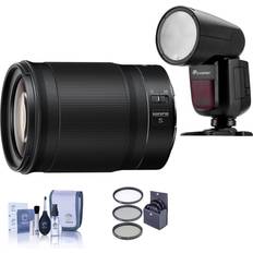 Auto Focus - Nikon Z Camera Lenses Nikon NIKKOR Z 85mm f/1.8 S Lens for Z Series Mirrorless Cameras With Flash Kit