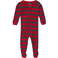 Stripes Nightwear Leveret Red & Gray Stripe Footie - Newborn, Infant, Toddler & Kids