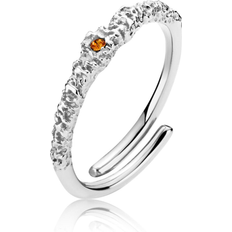Orange Smycken Sistie Silke By Ring - Silver
