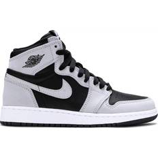 Nike Air Jordan 1 Retro High OG GS - Black/Light Smoke Grey/White