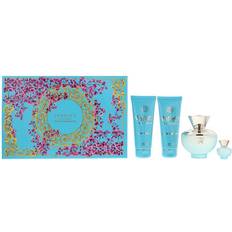 Gift Boxes Versace Dylan Turqoise Pour Femme EdT 100ml + EdT 5ml + Shower Gel 100ml + Body Lotion 100ml