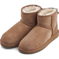 Forår Støvler Børnesko Natures Collection Mini Boot Lambskin - Chestnut